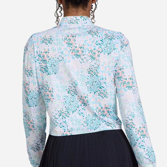 NWT New Bad Birdie Women's UV Quarterzip Pullover Size XL Golf Shirt Polo LS - Picture 2 of 5